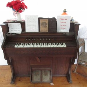 Reed organ in the museum