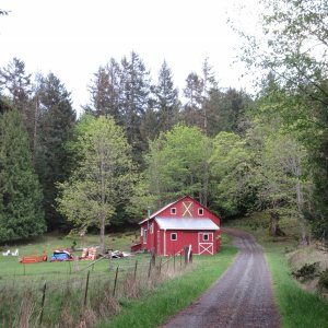 And a matching red barn of course
