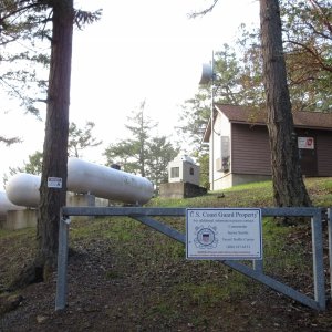 Current Coast Guard Station.  The historic light house property is now managed by Bureau of Land Management