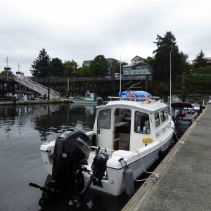 Transient moorage at Friday Harbor at a minus 2 tide...depth sounder was reading 2.8 feet as I pulled in. Gotta love these boats!