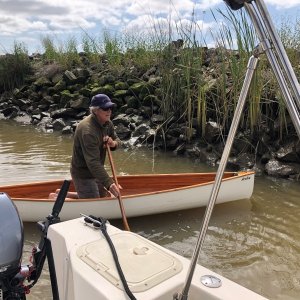 Karl\'s handmade canoe