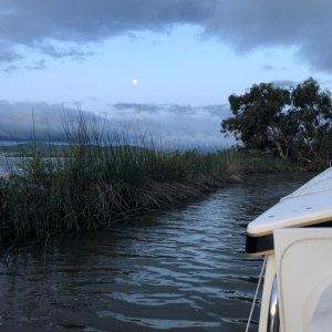 Full moon at the Duck Club