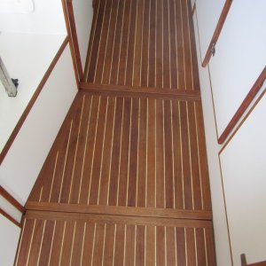Custom 3_Section Teak Cabin Floor