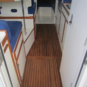 Custom Teak Cabin Floor