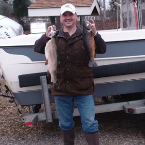 Media 'Lake Almanor fishing trip 29DEC11.  5lb Rainbow and 3lb Brown' in album 'Lake Almanor fishing trip 29DEC11.  5lb Rainbow and 3lb Brown'