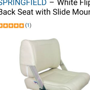 Went with two of these for dinette seating.  Our Ranger Tug had flip back seats and they  worked great