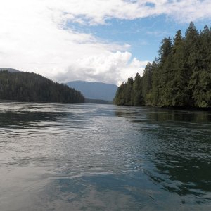 Quatsino Narrows.  Once through, I decided to stay until the next slack, which gave me some time to kill.  So I toured the inner Sound.