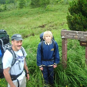 Media 'Chris and Nick off on another hike.' in album '(Luna C) Petersburg from Pet. Mtn.'
