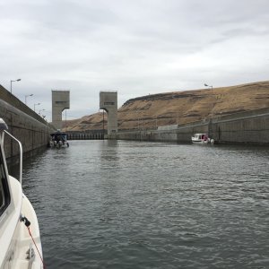 In the Lower Monumental Lock