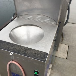 Fancy Porta Potty dump station, right on the Port of Arlington dock!
