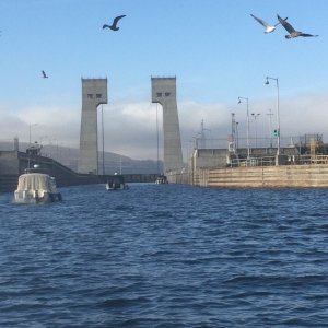 Entering the John Day Lock
