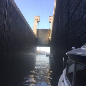 Exiting the John Day Lock