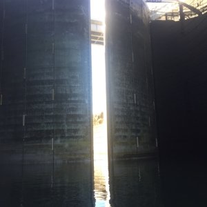 Lock gate is opening