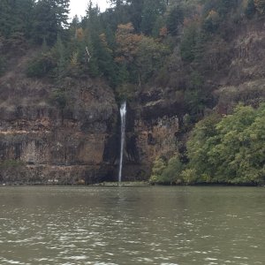 Waterfalls in the channel going to  Cathlamet