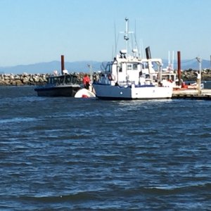 Boat that sank at Hammond Ramp dock