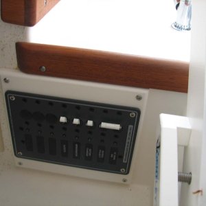 AC Panel beside helm seat