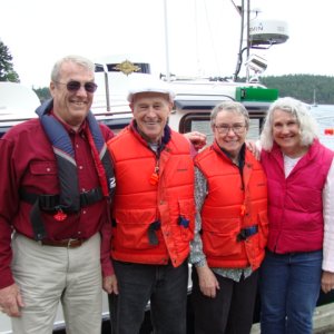 10 June Bedwell Harbor - Barry & Patti (C-Cakes) with Joe & Ruth (R-Matey)