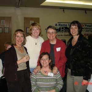 Caryn (C-DANCER), Amy (TBD), Ruthie (R-MATEY), Dee (KNOTTY-C) & seated (Susan (SUSAN E)
