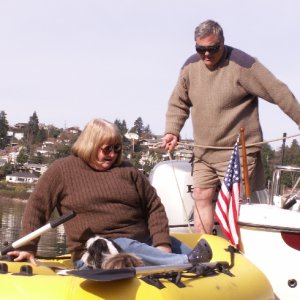 Getting in Dinghy - Another Shot