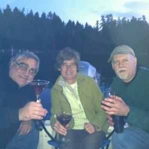 Media 'Pat, Stacy and Jan - Sundowners at Andrews Bay 2-5-`1' in album 'Laurna Jo Running on Lake Washington 11-23-08'