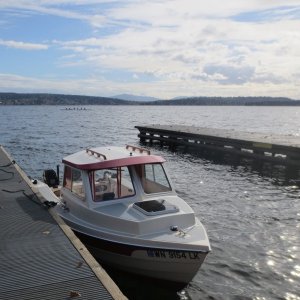 A bit breezy, but not a bad day for a lake trip
