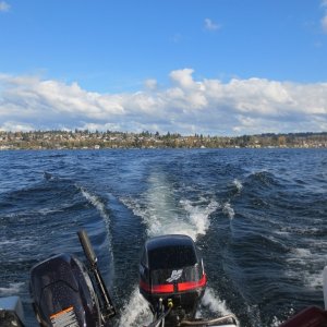 Nice litte 10 mph cruise in the chop