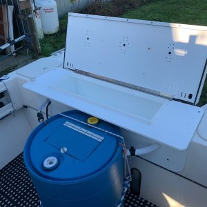 Media 'Fish box, cutting table, and bait tank.' in album 'Fish box, cutting table, and bait tank.'