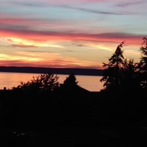Gorgeous sunset Friday night