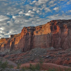 What a sunset view from our campsite.