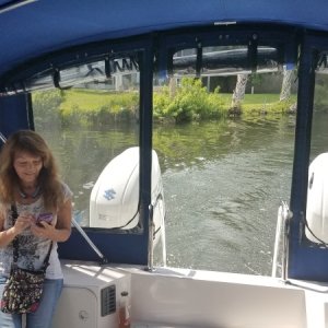 Wife looks happy with the canvas job.
