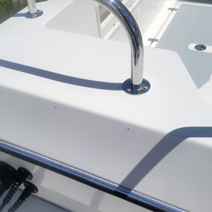 Removed canvas snaps and frame attachments before wet sand/compound/ceramic coat.