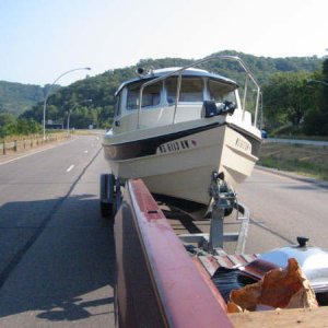 Towing home, just crossed the Old Miss.