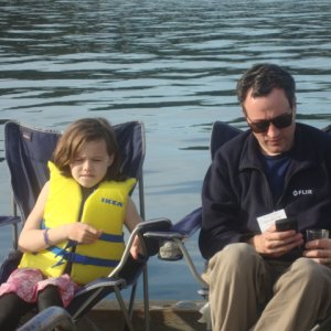 Arwen and her dad, Tim
TWO LUCKY FISH