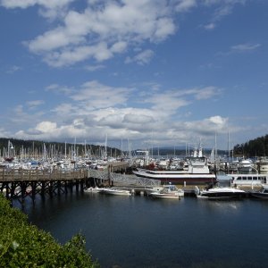 Media 'Friday Harbor marina on Saturday of Labor Day weekend 2018' in album 'Getting a Friday night start to the Labor Day weekend. Departed Twin Bridges at 6:20 PM, heading across Rosario strait as the sun was setting.'