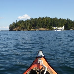 A Saturday afternoon paddle around Brown Island. The hardest part is navigating across the harbor dodging the boats, seaplanes and ferries.