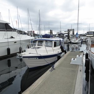 Media 'Even Brock and buddy Mark were there, on their annual trip north to destinations unknown. It was like a mini FH CBGT.' in album 'Getting a Friday night start to the Labor Day weekend. Departed Twin Bridges at 6:20 PM, heading across Rosario strait as the sun was setting.'