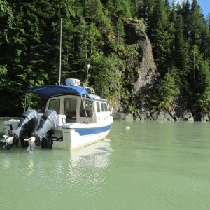 Anchorage in Kitlope estuary (Gardner Canal)