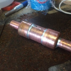Small muffler I fabricated for heater