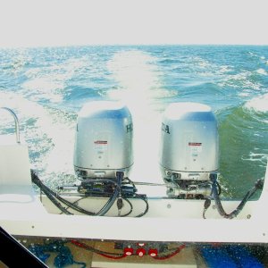 Media 'Back to Va Beach-
The 4 red switches in front of the motor well are the HONDA switches for the 3 battery system with VCRs. (Note: The cabin door was closed. It was a 'wet' run.)' in album 'Both of my Angels....
Gas price as of 6/25/05...HA to go back below $3.00-- 4/4/09 price DOWN to $2.08!!'
