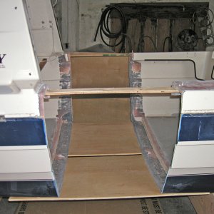 progress photo
The plywood on the far side is not attached to the boat