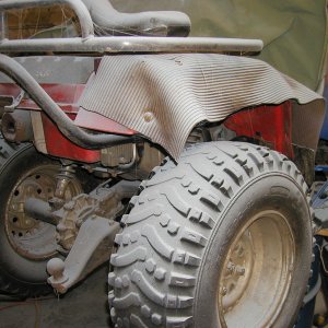 As you move away from the boat, a little less dust