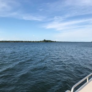 Media 'A beautiful June day on the St Lawrence river near Waddington, NY.' in album 'Full rig in front of the house'