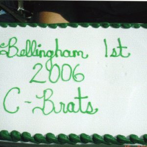 Brat Cake Bellingham
(aka green lips, green teeth
or green tongue).