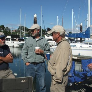The guys talking boats