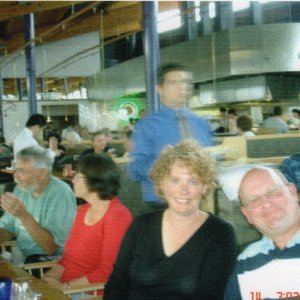 Front:  Laurie & Scott
(C-Puffin) seated 
with Boris & Judy of
San Diego (JOURNEY ON)