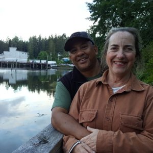 Happy couple in Winter Harbour