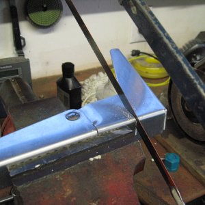 Cut hinge in half