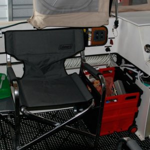 starboard cockpit ready for cruising