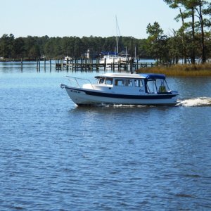 Sea Baby cruisnig Browns Creek, Whortonsville, NC 9.16.11