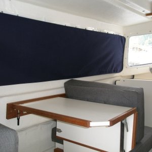 Reversible Passenger Seat w/Full Privacy Curtains